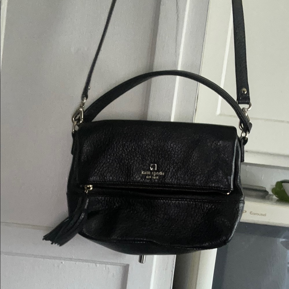 Kate Spade Black cowhide leather Crossbody Bag